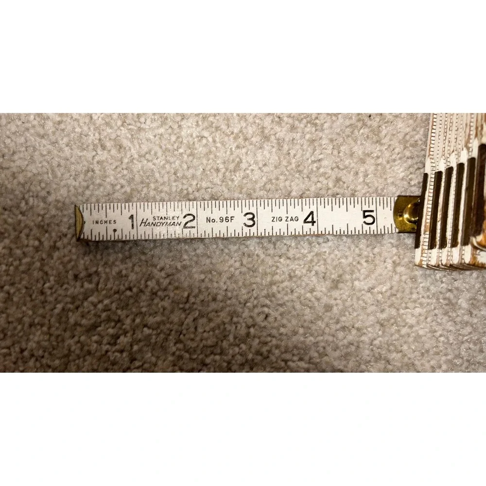 Vintage Stanley Handyman No 96F Folding Zig Zag Rule 6 Foot Wood Ruler USA Made - Picture 6 of 6